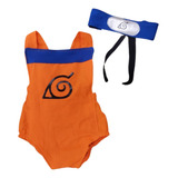 Fantasia Romper Naruto Bebê - Mesversário - Fantasia