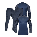 Farda Azul Marinho Gcm Plus Size Proteção Masculino Uv50+