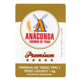 Farinha De Trigo Tipo 1 Anaconda Premium Pacote 1kg