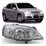 Farol Astra 2003 Ate 2011 Ld Mascara Cromada Foco Duplo Usa 