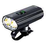 Farol Bike 2000 Lúmens Usb-c Sorider Br-2000 Led Ipermeável Cor Preto