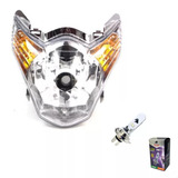 Farol Bloco Optico Titan 150 Mix 09 Plasmoto Mais Led 8000k