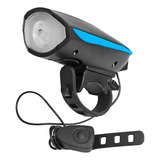 Farol Buzina De Bike Recarregável Usb - Led Branco Potente Cor Azul