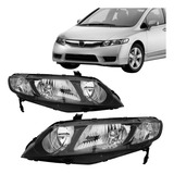 Farol Civic 2006 2007 2008 2009 2010 2011 Máscara Negra