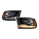 Farol Dianteiro Dodge Ram 2012/2018 Modelo 2018 Fumê Par