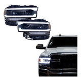 Farol Dodge Ram 2500 Full Led Black 2019 A 2022