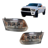Farol Dodge Ram Cristal 3 Globos 2500 2012 Ate 2018 E Classi