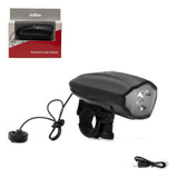 Farol E Buzina Sirene Elétrica Absolute 1w Usb Preto