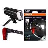 Farol Lanterna Bike Frente Tras Regarregavel Osram Race50set