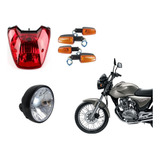 Farol + Lanterna Traseira + 4 Pisca Cg Titan 150 2004 A 2008