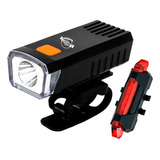 Farol Led 650 Lums Guidão E Vista Light Sinalizador Traseiro
