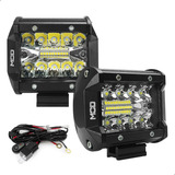 Farol Led Milha Luz 12v 60w 9cm Com Fuse 12-24v Carro Trator