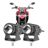 Farol Led Milha Mini Para Moto Luz Alta E Baixa 20w Par 