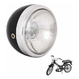 Farol Mobilete Monark Redondo Aro Cromado
