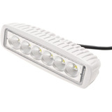 Farol Refletor Em Alumínio E Base Inox Para Deck 6 Leds Luz Branco-frio