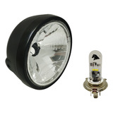 Farol Twister Com Lâmpada Led H4 Branca 2003 2004 Aro Preto