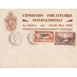 Fdc Oficial França Exposição Le Havre 1929 Carimbo Especial