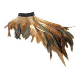 Feather Shawl Rooster Hair Show Prom Jewellery Green