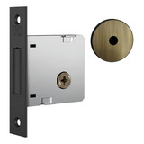 Fechadura Auxiliar Trava Tetra Stam 1004 Antique Ouro Velho