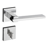 Fechadura Banheiro Pado Nina Roseta Quadrada 221-90i Cr 55mm Cor Cromado