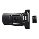 Fechadura Digital Rx100 Preta Agl Abertura Controle Ou Chave