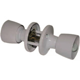 Fechadura Divisória Cilindrica 3 Pinos 90mm Gold Branca