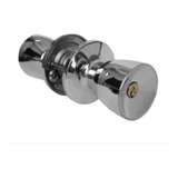 Fechadura Divisória Cilindrica 3 Pinos 90mm Gold Cromada