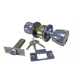 Fechadura Divisória Cilindrica Tubular 90mm Gold Cromado
