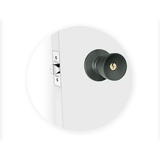 Fechadura Tubular Porta Divisória Soprano 90mm Preto
