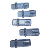 Fecho Em Acrílico Cristal Para Cadeado Kit 5 Pçs Tamanho P