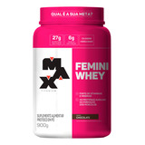 Femini Whey Protein ( Mulher ) - Max Titanium - 900g Sabor Chocolate