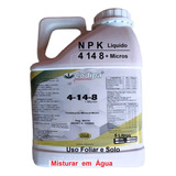 Fenix Fertilizante Liquido Foliar E Solo Npk 4 14 8 + Micros 5 Lts