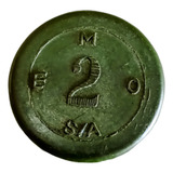 Ficha Antiga E.m.o. Empresa Municipal De Ônibus Baquelite