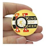 Ficha De Poker Moeda Card Guard King Of Poker + Estojo
