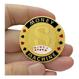 Ficha De Poker Moeda Card Guard Money Machine + Estojo