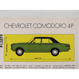 Ficha Técnica Chevrolet Opala Comodoro 1975 Revista 4 Rodas
