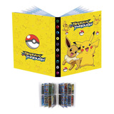 Fichário Pikachu Porta Cards Pokemon Comporta 240 Cartas