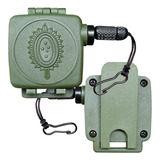 Fiel Retrátil Militar Simbolo Exercito Verde