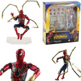 Figura De Ação Avengers Iron Spider-man Mafex 081 Modelo T