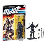Figura Gi Joe Retro Snake Eyes 10 Cm - Comandos Em Ação