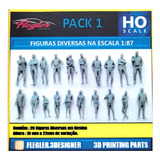 Figuras Humanas Na Escala 1:87 Ho (pack 1) Flegler Designer