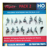 Figuras Humanas Na Escala 1:87 Ho (pack 2) Flegler Designer
