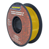 Filamento De Impressora 3d Petg 1,75mm Rolo 1kg Masterprint Cor Amarelo Translúcido