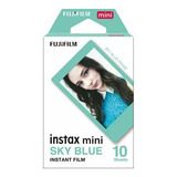 Filme Instax Mini Sky Blue Instantâneo Fuji Pack 10 Fotos