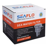 Filtro Agua Salgada Mangueira 1 1-1/4 1-1/2 Seaflo Barco