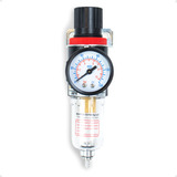 Filtro Ar 1/4 Eliminador De Água Suporte Pressão Compressor