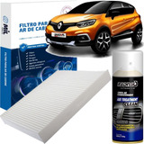 Filtro Ar Condicionado Higienizador Captur 2017 A 2021