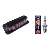 Filtro Ar Esportivo + Vela Ngk Iridium Fazer 250 2018 2020