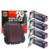 Filtro Ar K&n + Velas Ngk Iridium Suzuki V-strom 1000 04-14 