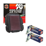 Filtro Ar K&n + Velas Ngk Iridium Suzuki V-strom 650 04-18 